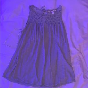 green tank top with lace